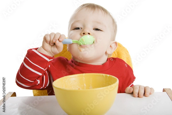 Obraz Boy eating breakfast