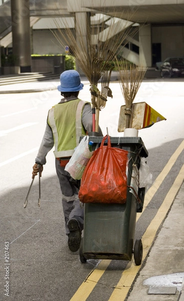 Obraz street cleaner