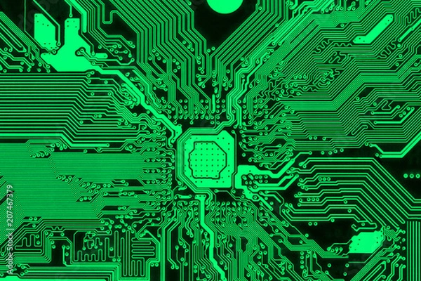 Obraz Circuit board electronics background