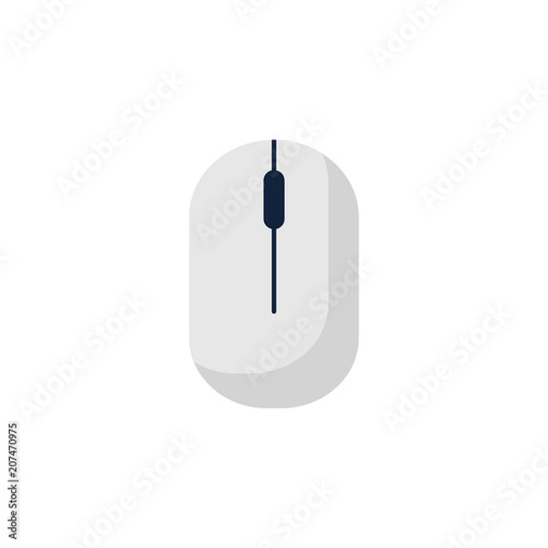 Fototapeta computer mouse icon symbol. Flat style design. Vector illustration.