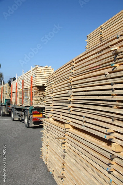 Fototapeta holztransport