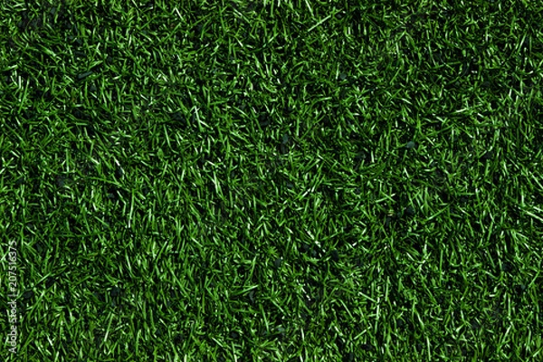 Obraz green artificial turf stadium, sport summer background