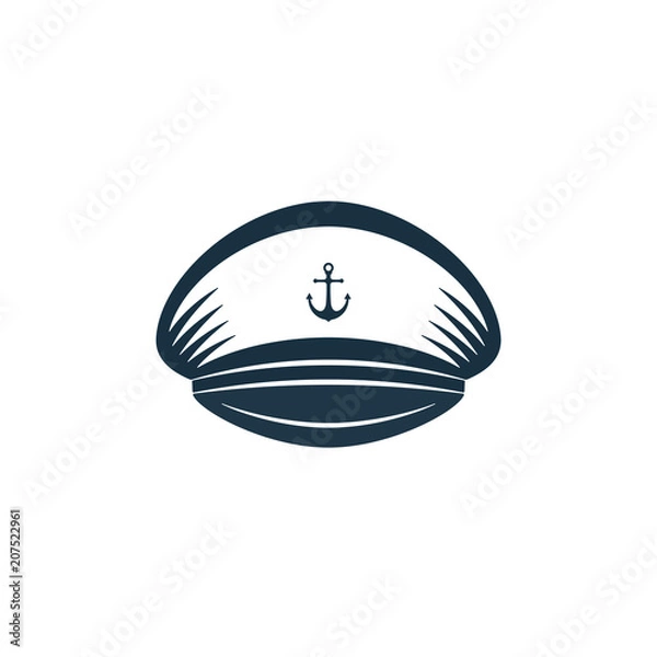 Fototapeta Captains hat icon, vector design