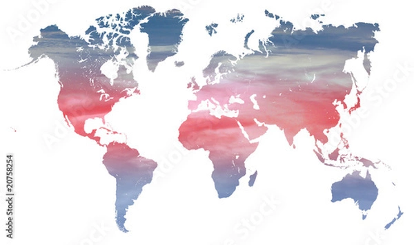 Obraz world climate and temperature