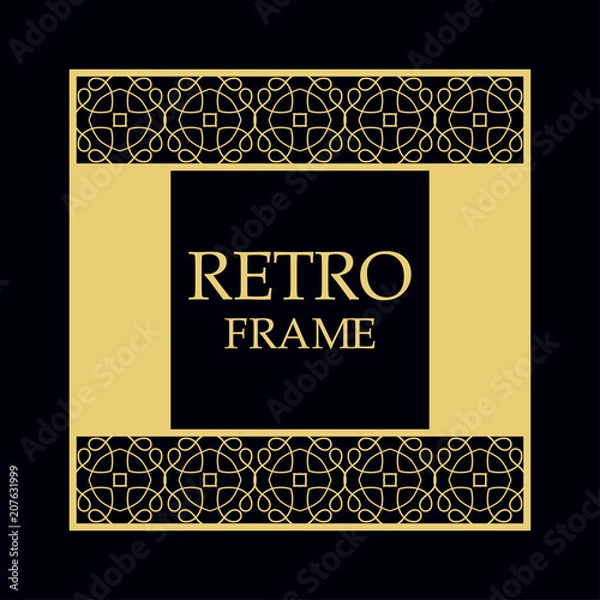 Fototapeta Retro ornamental frame