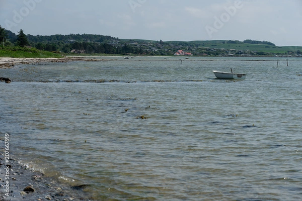 Obraz View from Skodshoved Strand and Aarhus. Denmark