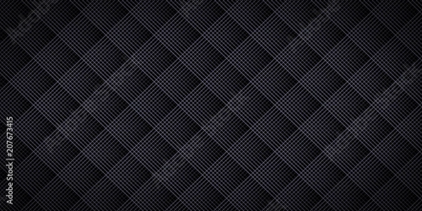 Obraz Black rhombus mesh