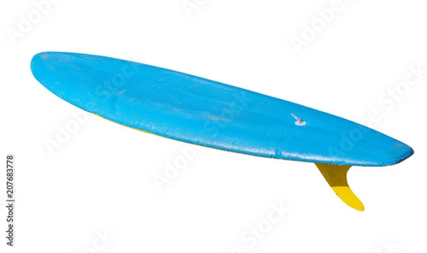 Obraz Vintage Surfboard isolated on white