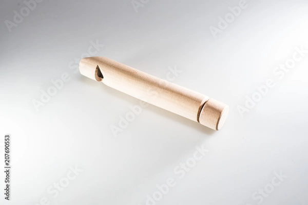 Fototapeta wooden flute to play children