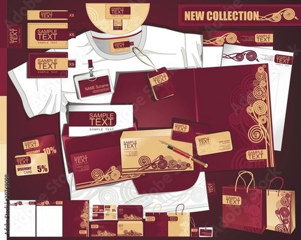 Obraz Layout creative contemporary tamplate.