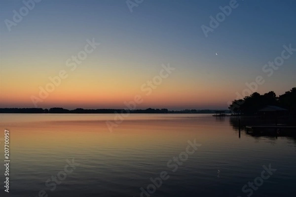 Obraz Sunrise w/Crescent Moon