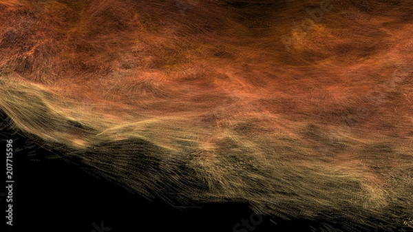 Fototapeta Fast moving particles overlay.