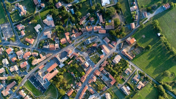 Fototapeta Zdjęcie lotnicze Cheix en Retz