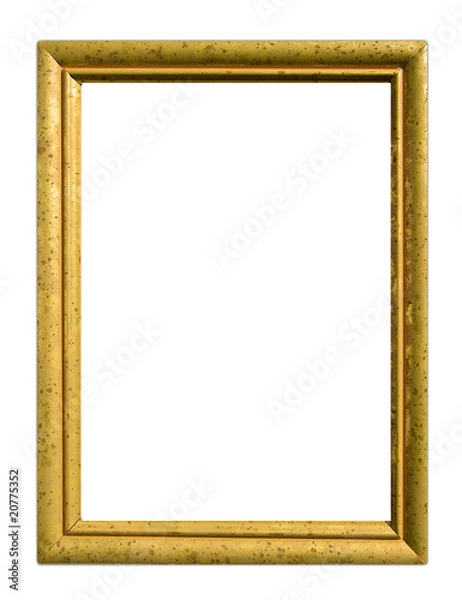 Obraz Vintage Gold Frame on White Background