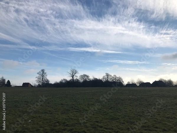 Obraz Crazy sky over the field 