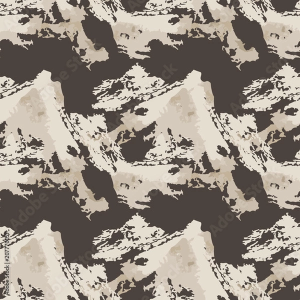 Fototapeta Abstract brown and beige background as UFO camouflage
