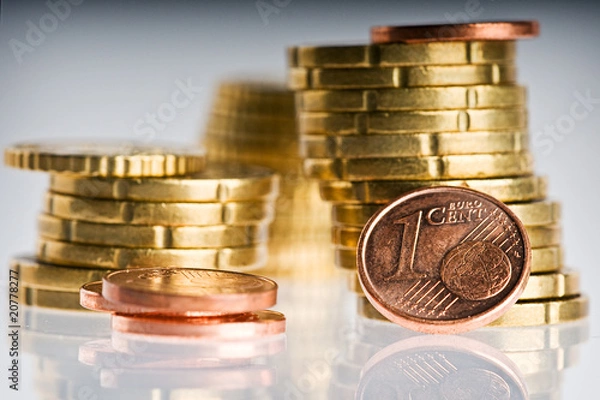 Fototapeta Geldmünzen