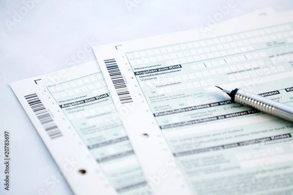 Fototapeta Steuererklärung