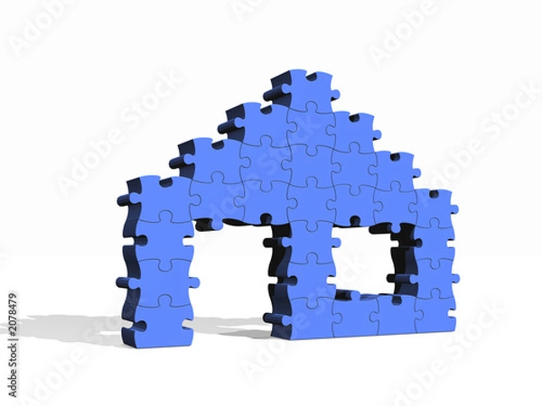 Obraz puzzle house