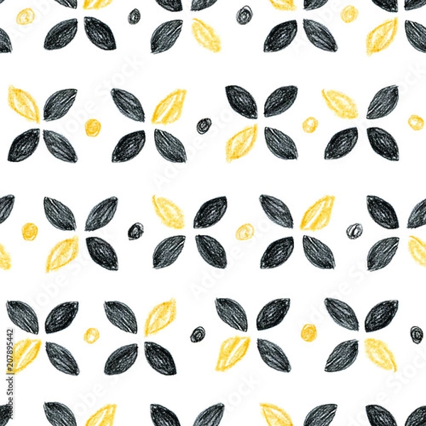 Fototapeta Abstract seamless scandinavian pattern.
