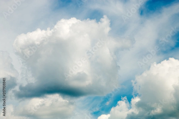 Fototapeta Blue sky background with clouds