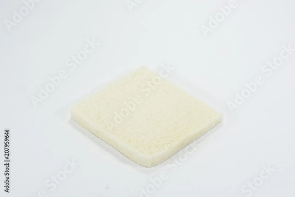 Obraz Bread cutting board  isolated on white background.