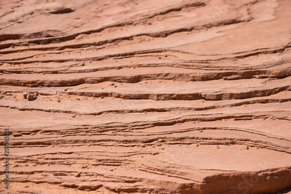 Obraz eroded sandstone timelayers detail background