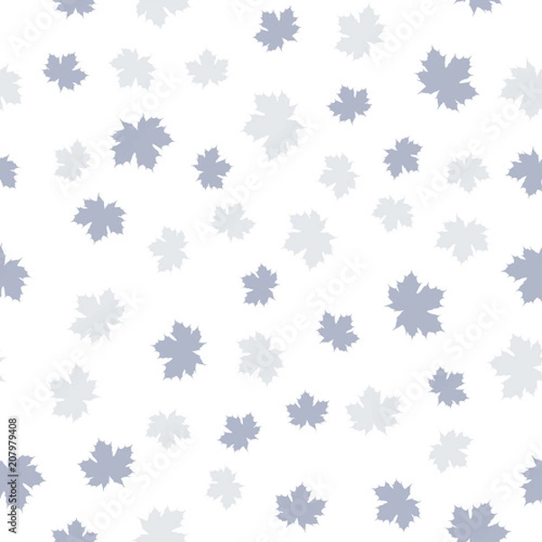 Fototapeta Vector seamless pattern with leaf fall