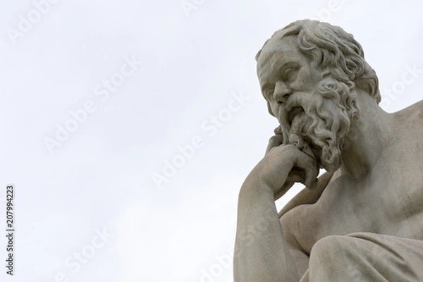 Fototapeta classic statue of Socrates