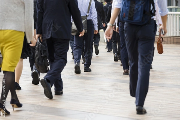 Fototapeta 東京の通勤風景
