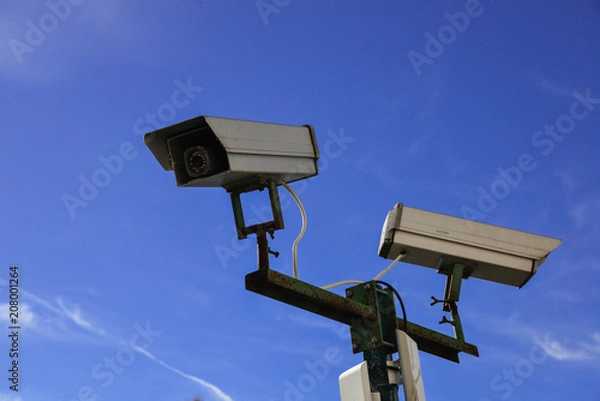 Obraz security camera and urban video