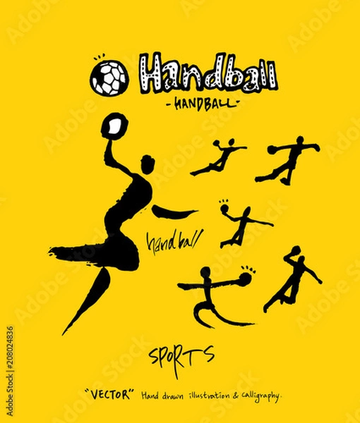 Obraz 스포츠 포스터 / 손으로 그린 스포츠 그림