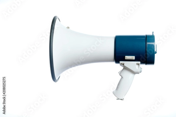 Fototapeta Megaphone on white backgorund