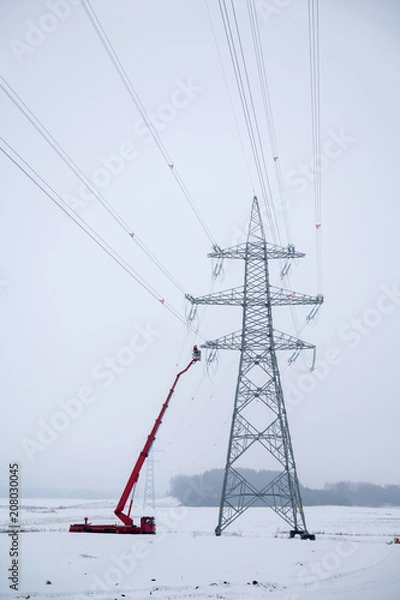 Obraz Electricity towers