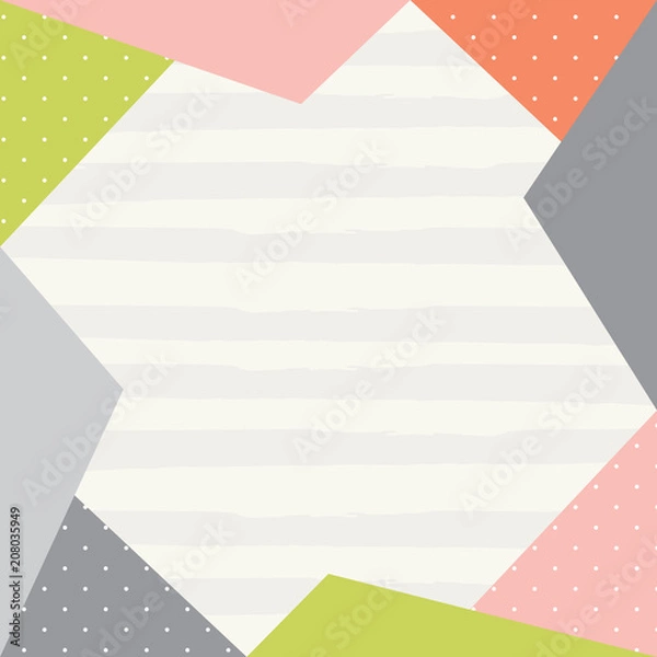 Obraz square scarf pattern design