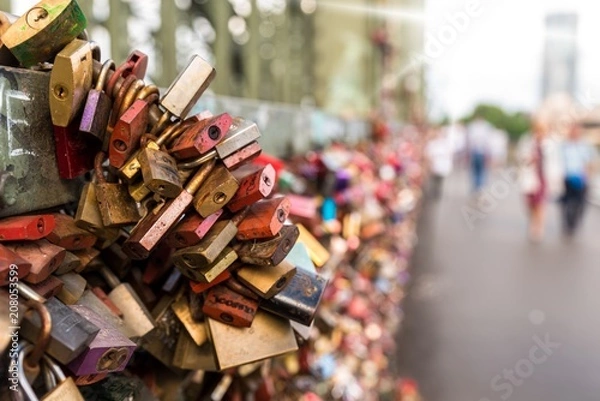 Obraz Liebesschlösser Brücke Köln