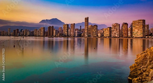Obraz benidorm sunset