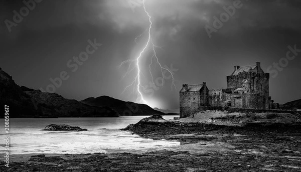 Obraz lightning on the loch