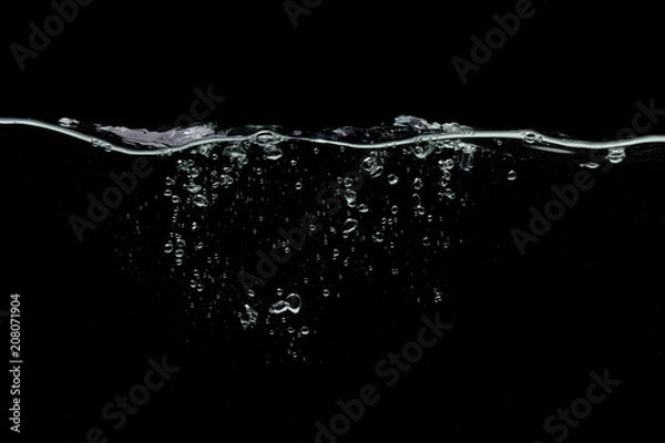 Fototapeta Water black background