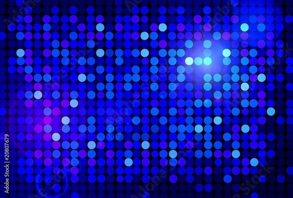 Obraz Blauer reflektierender Disco Hintergrund