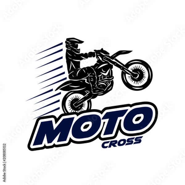 Fototapeta moto cross logo designs