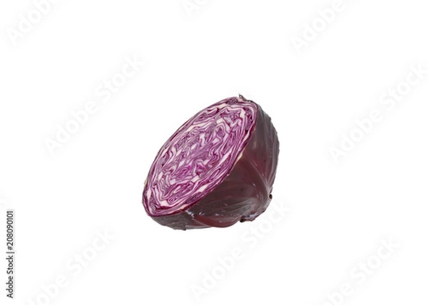 Obraz Red cabbage half single 2
