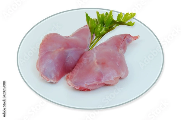 Obraz cuisses de lapin cru