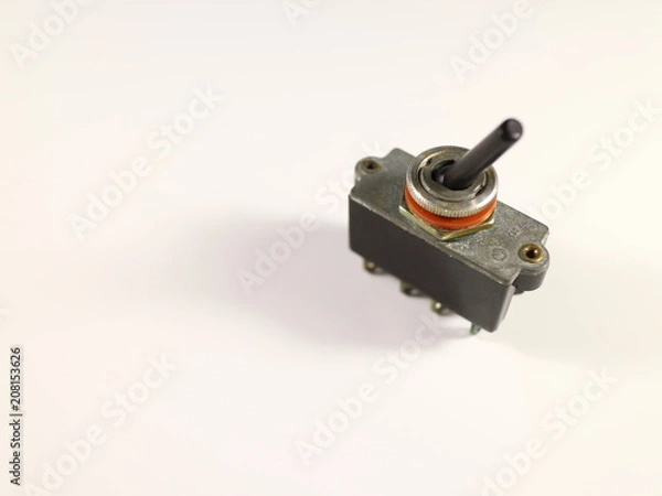 Obraz old electric switch