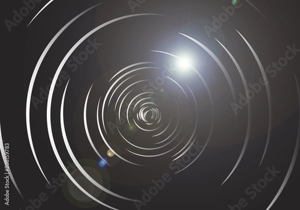 Obraz Glass techno circles