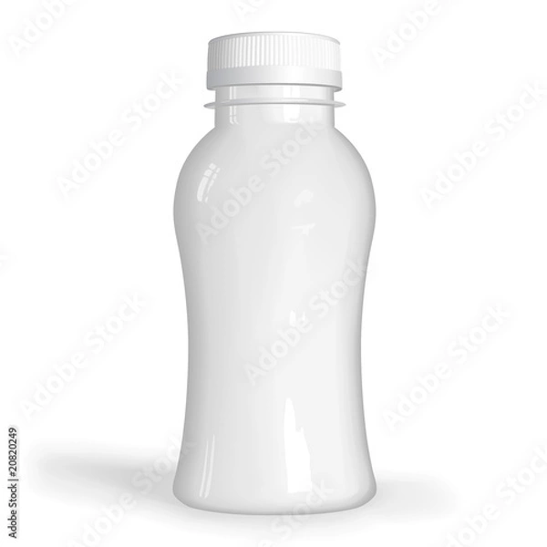 Obraz VECTOR clean blank white plastic bottle