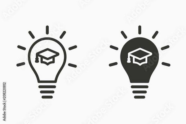 Fototapeta Lamp vector icom.