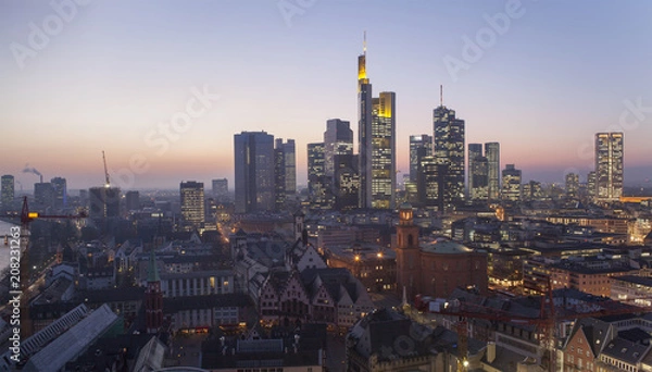 Fototapeta Gród we Frankfurcie nad Menem w nocy