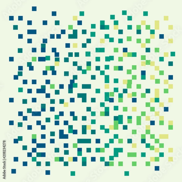 Obraz Green colors pixel art background