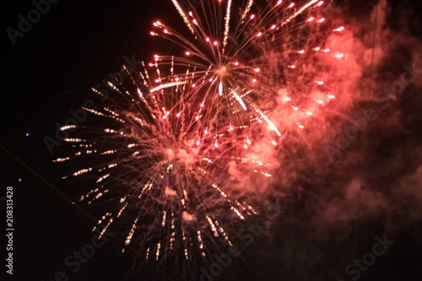 Obraz Realistic Fireworks